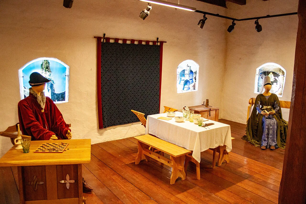 An exhibition room in Celje Castle.