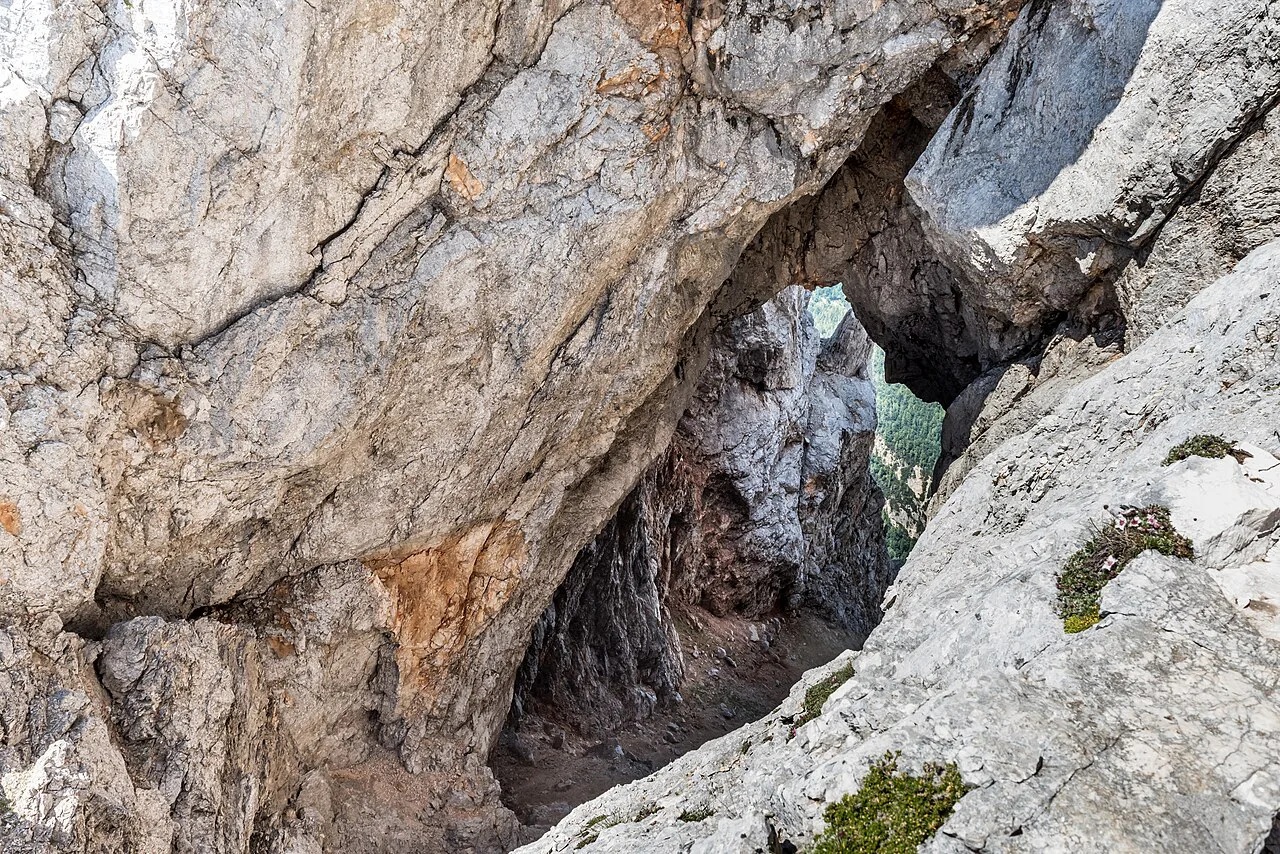 Prisank's rock window above Kranjska Gora.