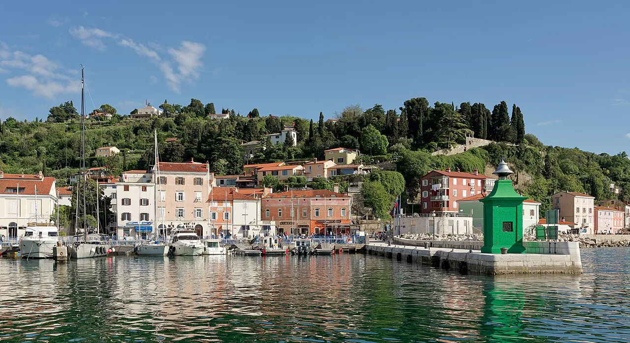 Boats in Piran harbor.