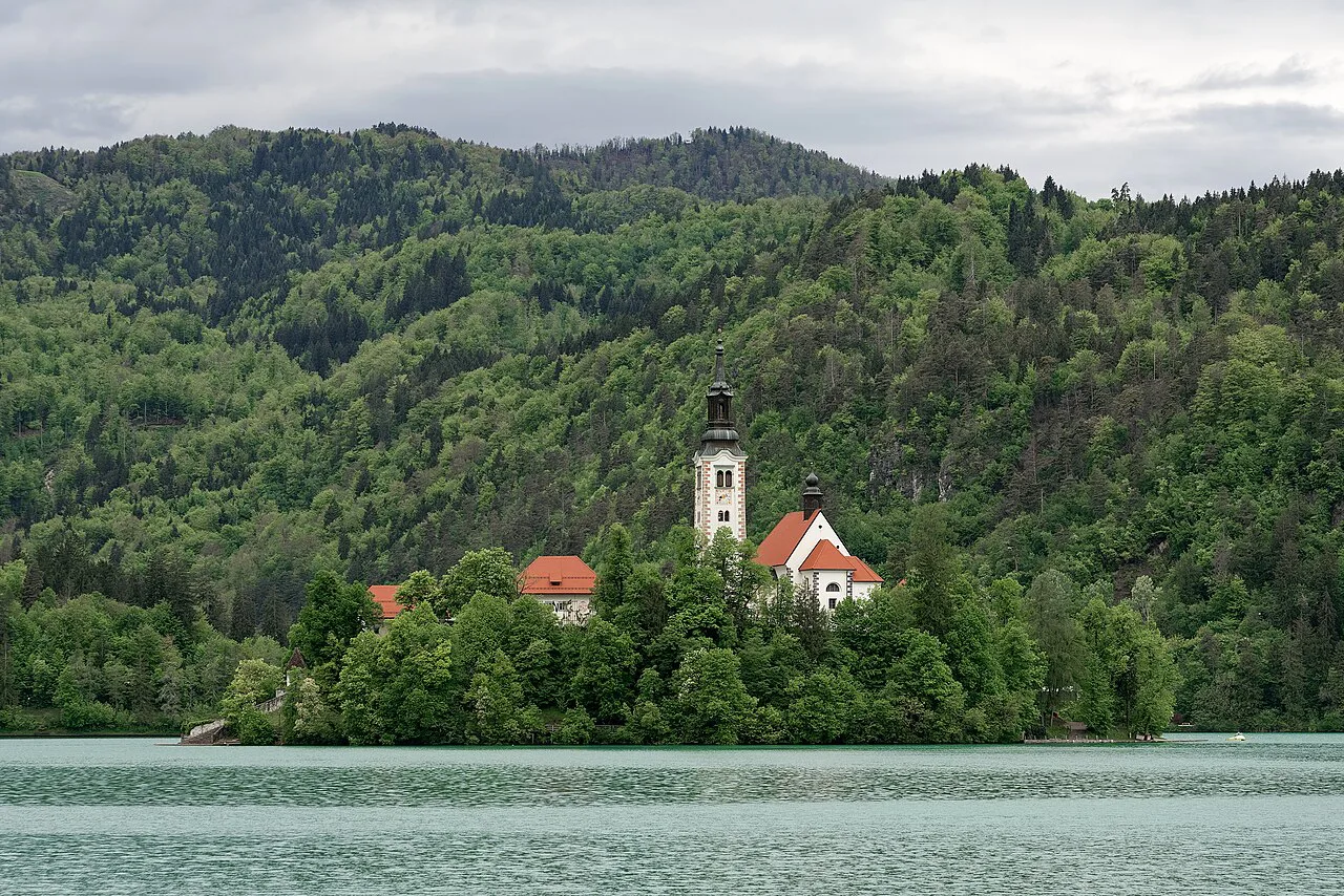 Bled Island in Lake Bled.