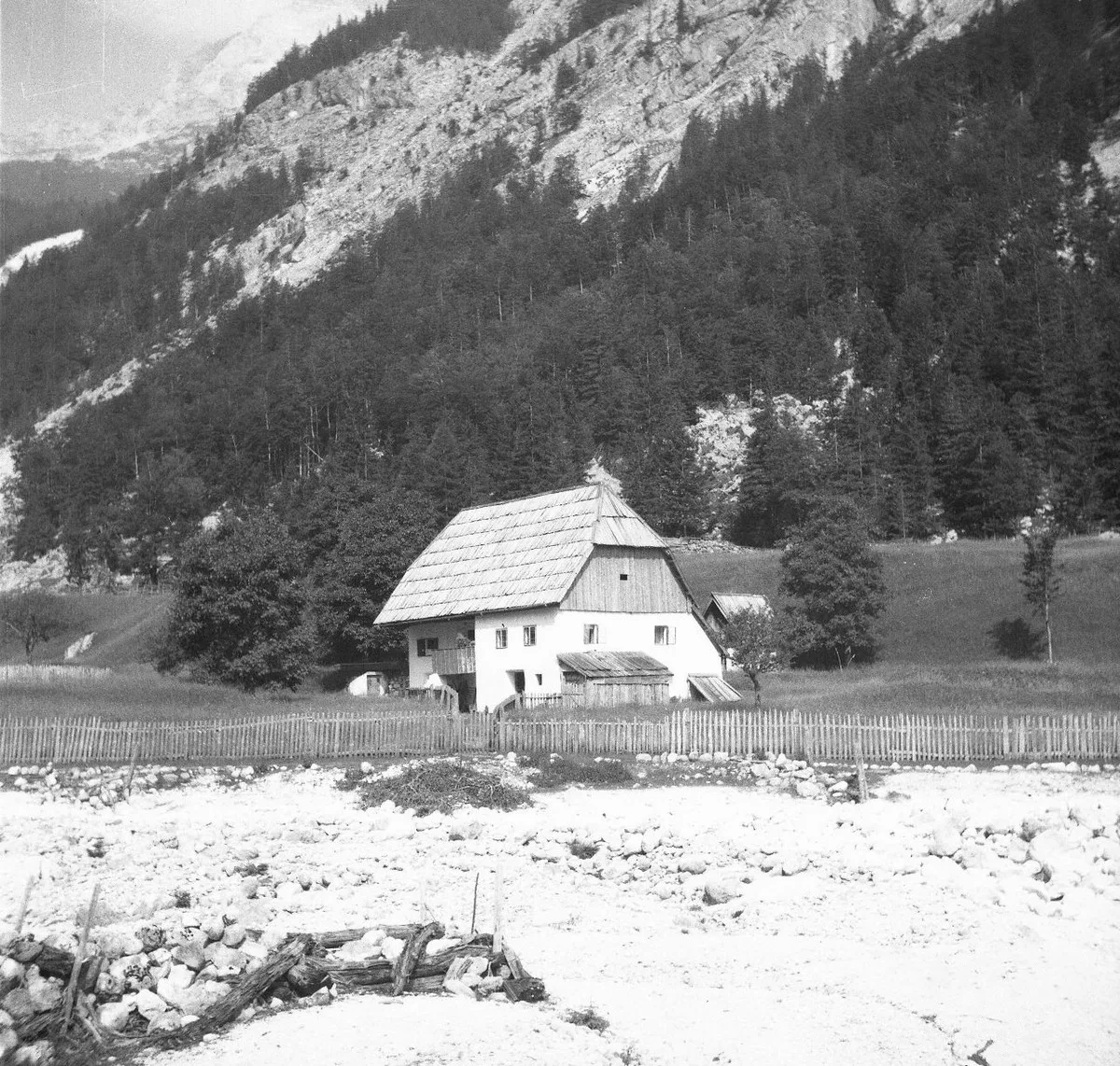 A house in Trenta in 1952.