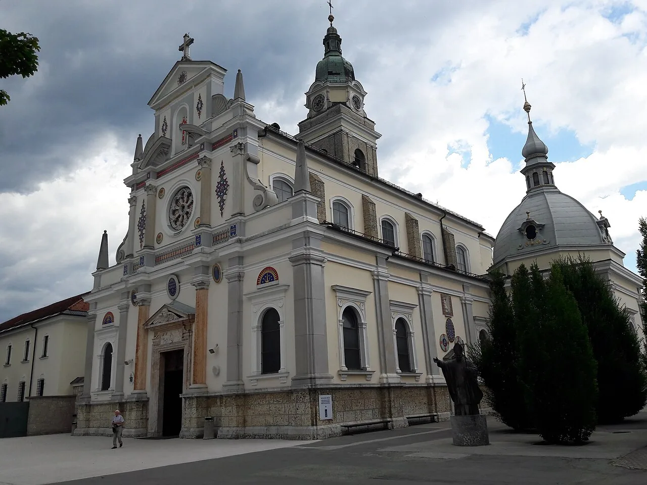 The basilica at Brezje.