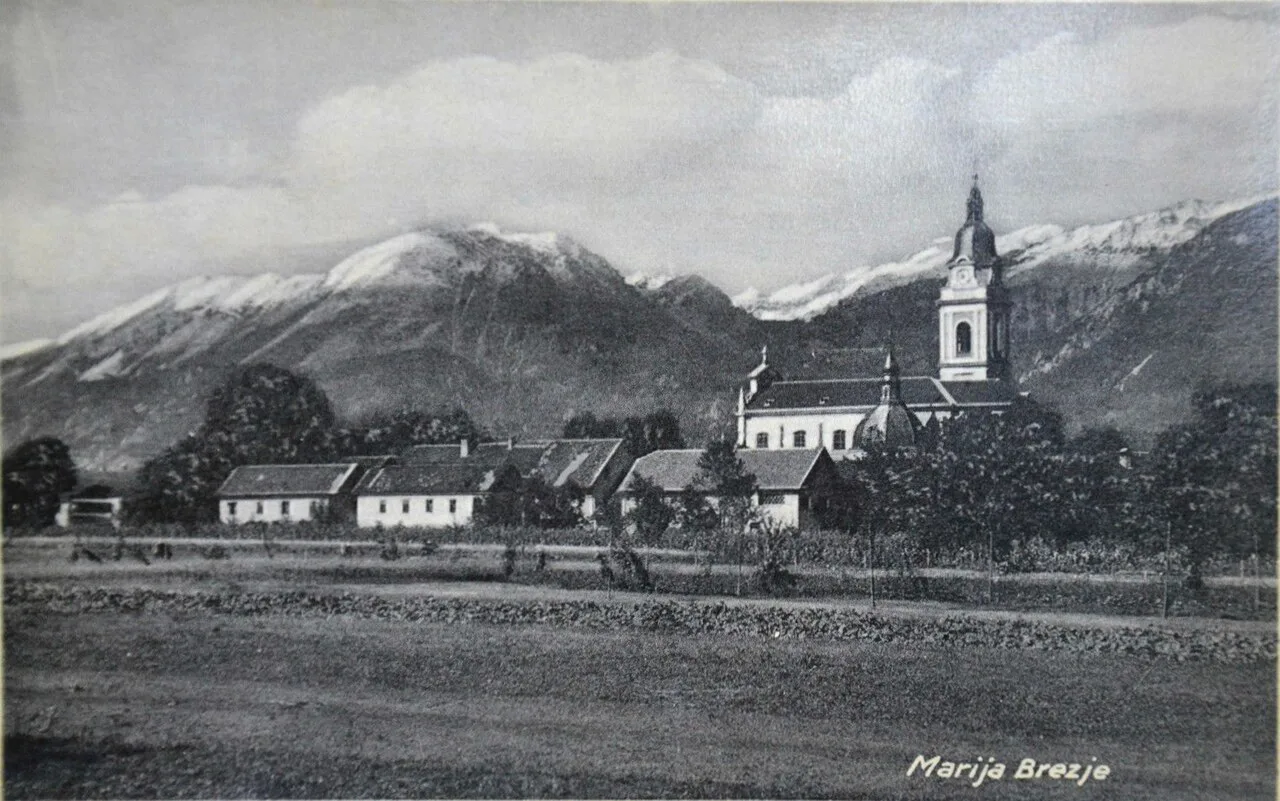 Brezje on a 1937 postcard.