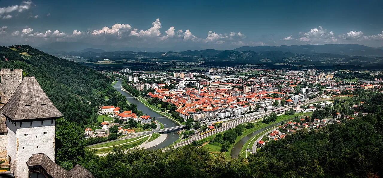 Celje from Frederick's Tower.