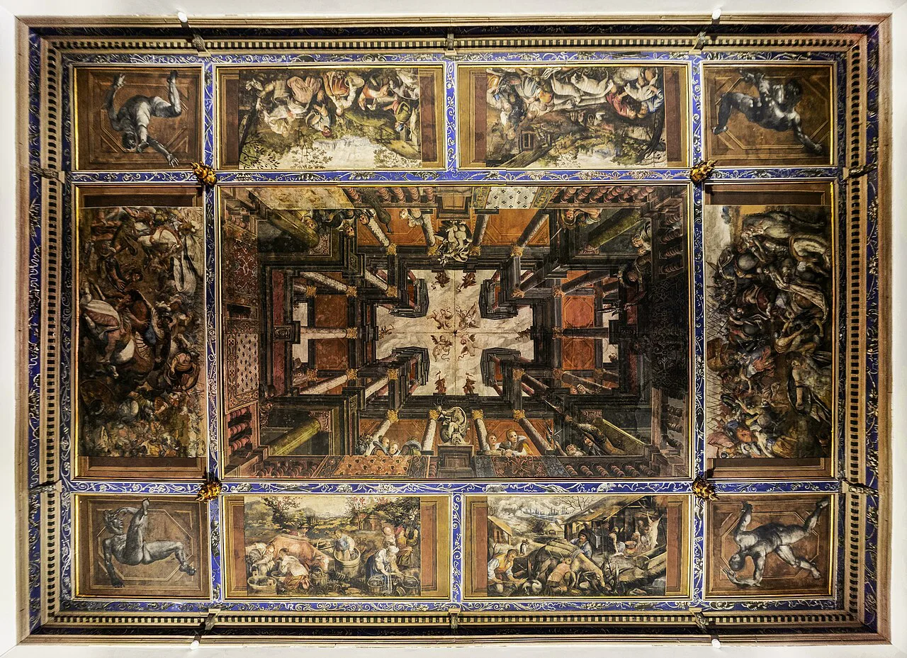 The Celje Ceiling painting in the Old Counts' Mansion.