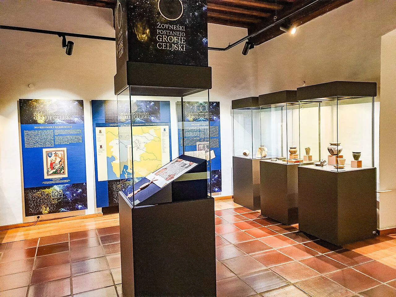 Inside the Celje Regional Museum.