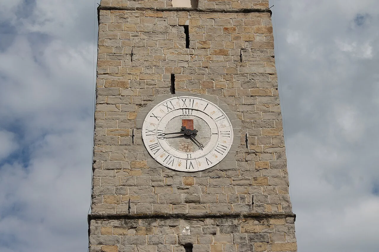 The tower of Koper Cathedral.