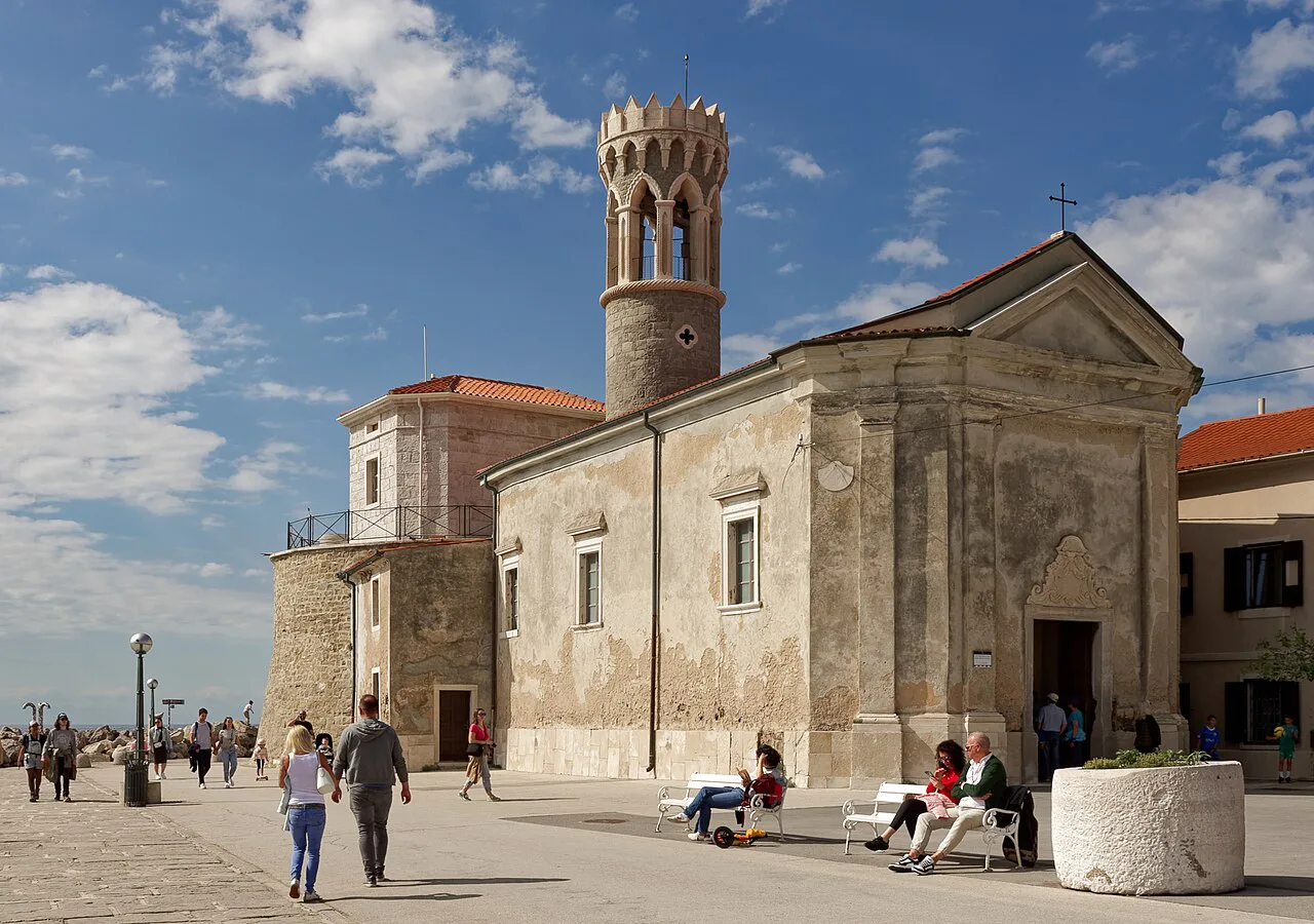 The Church of Our Lady of Health in Piran.