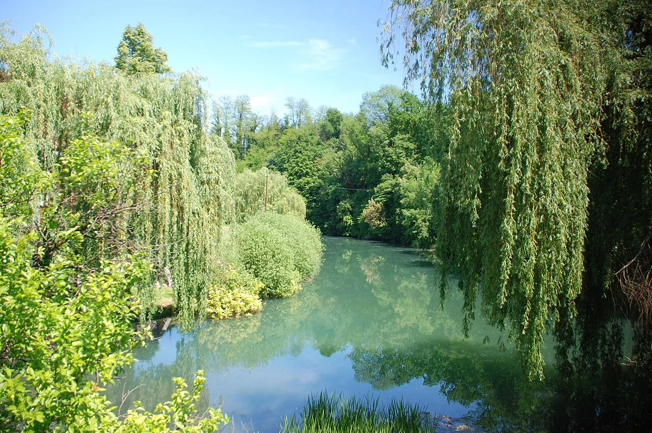 The Dobličica river in Črnomelj.
