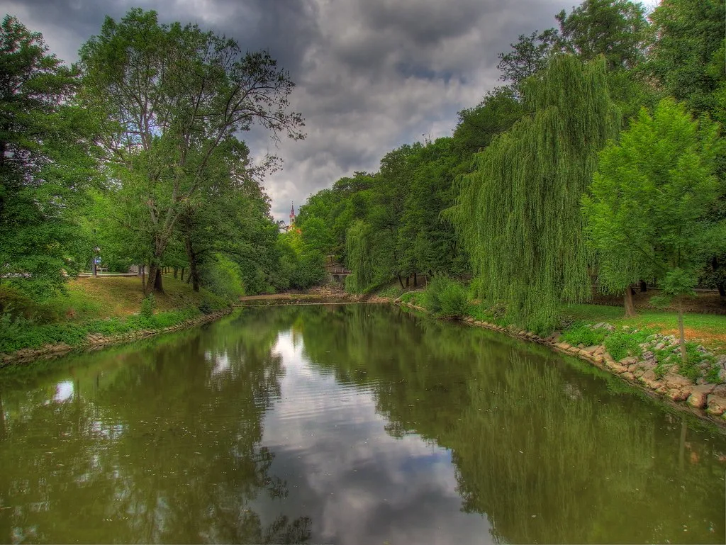 The Pivka river by the entrance to Postojna Cave.