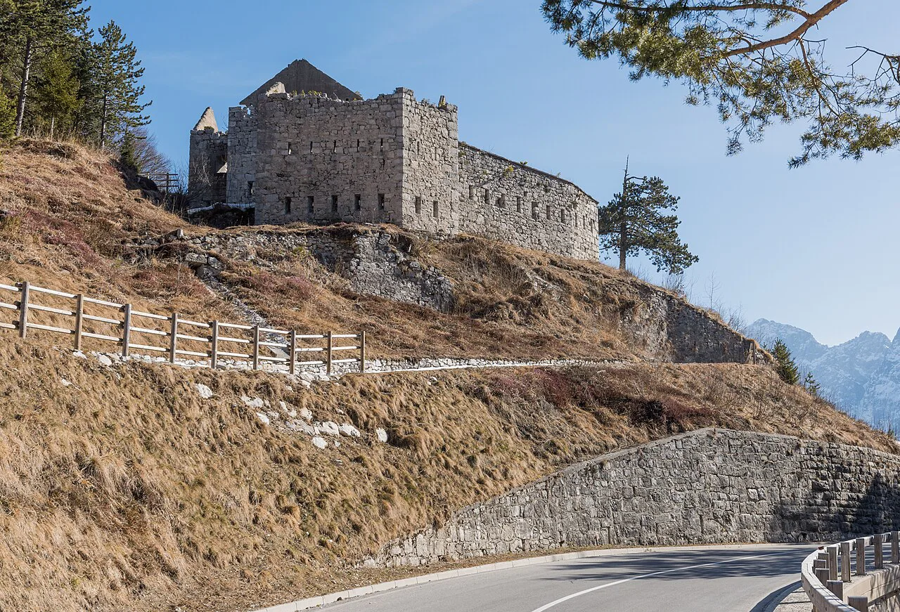 Fort Hermann above the Predel road near Bovec.