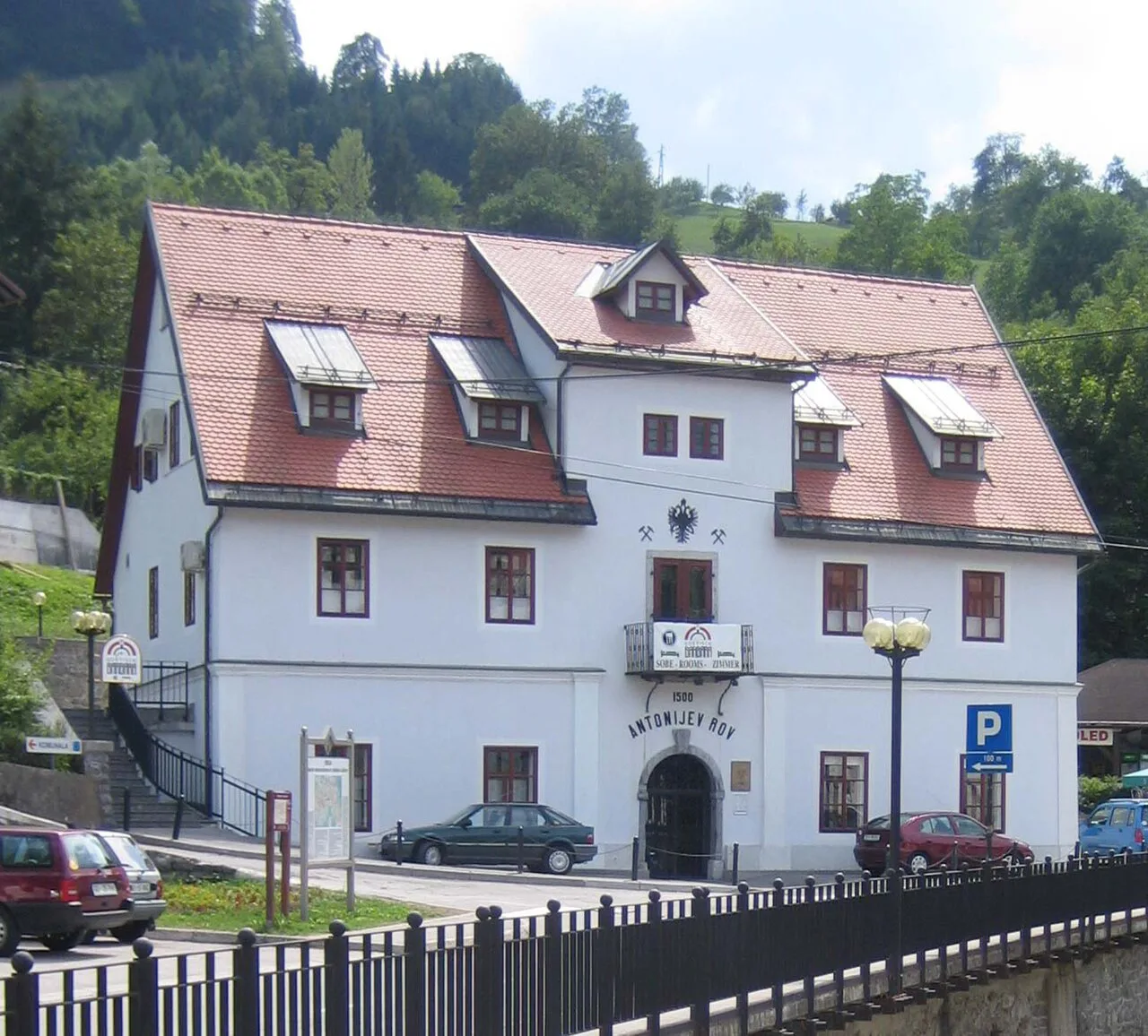 Želetev house in Idrija, the town down the valley from Cerkno.