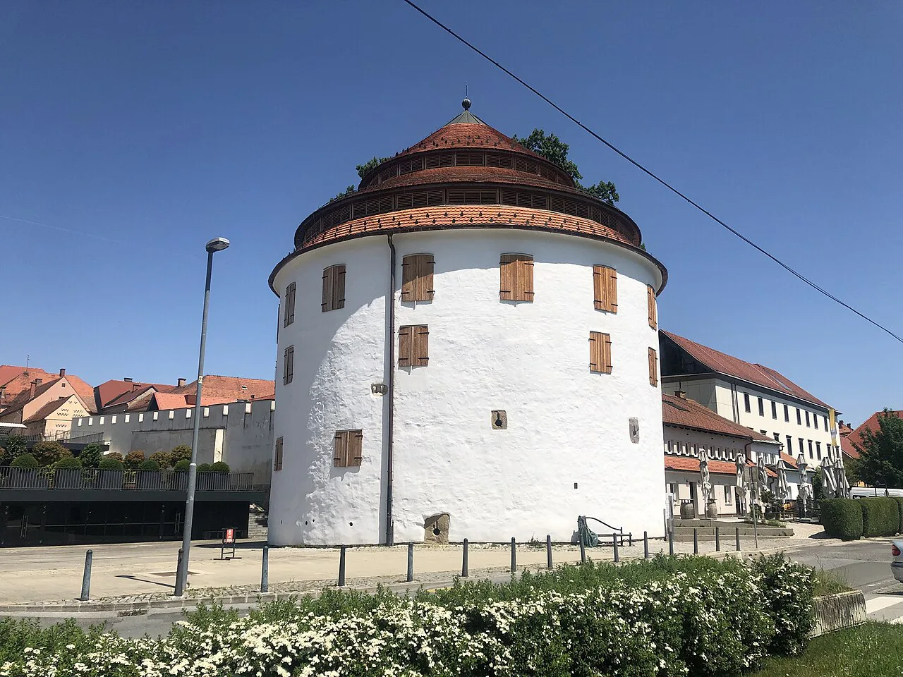 The round Judgement Tower in Maribor.