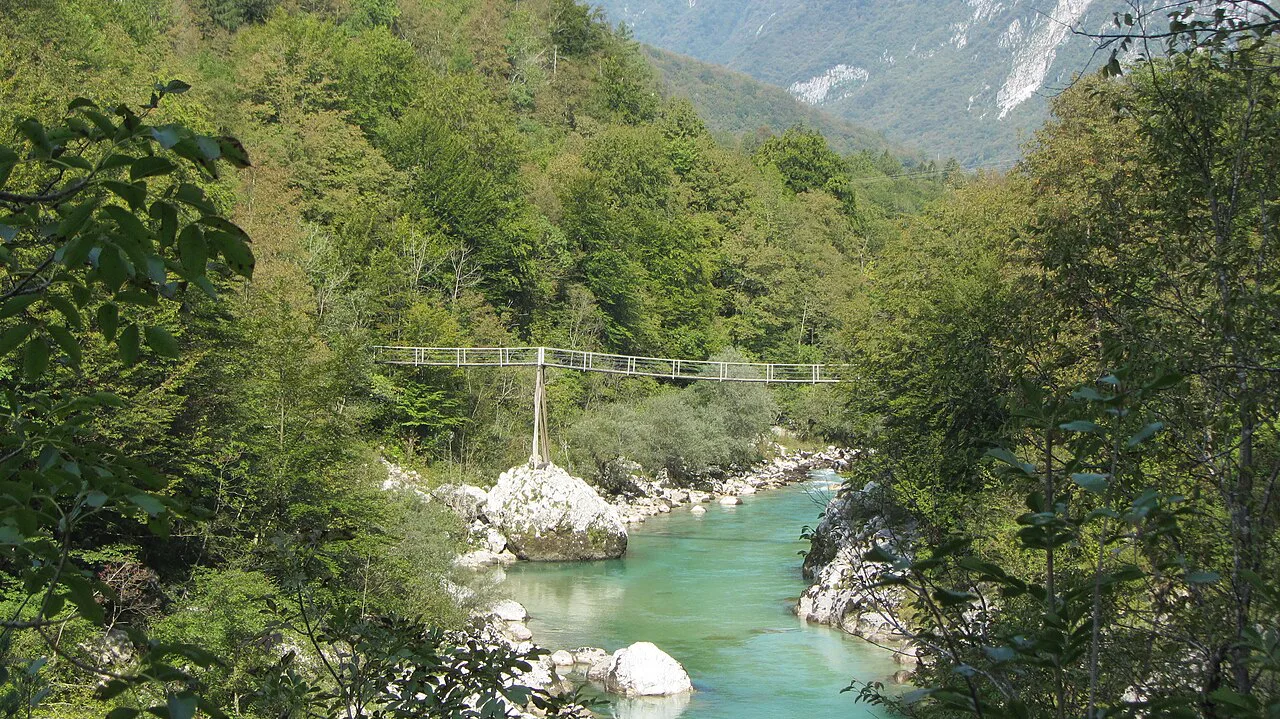 The Soča near Kobarid.