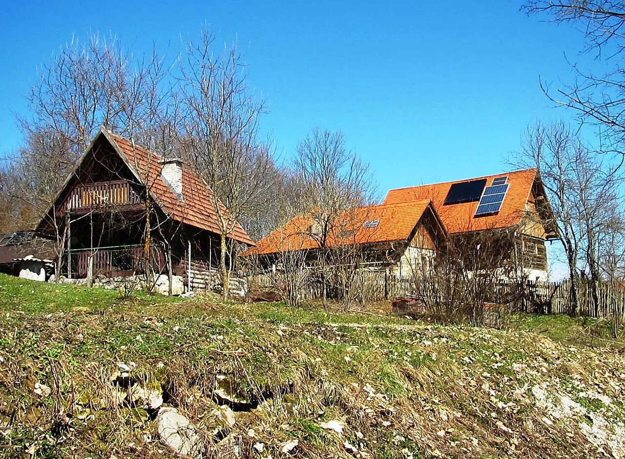 An old farmhouse at Vrbovec near Kočevje.