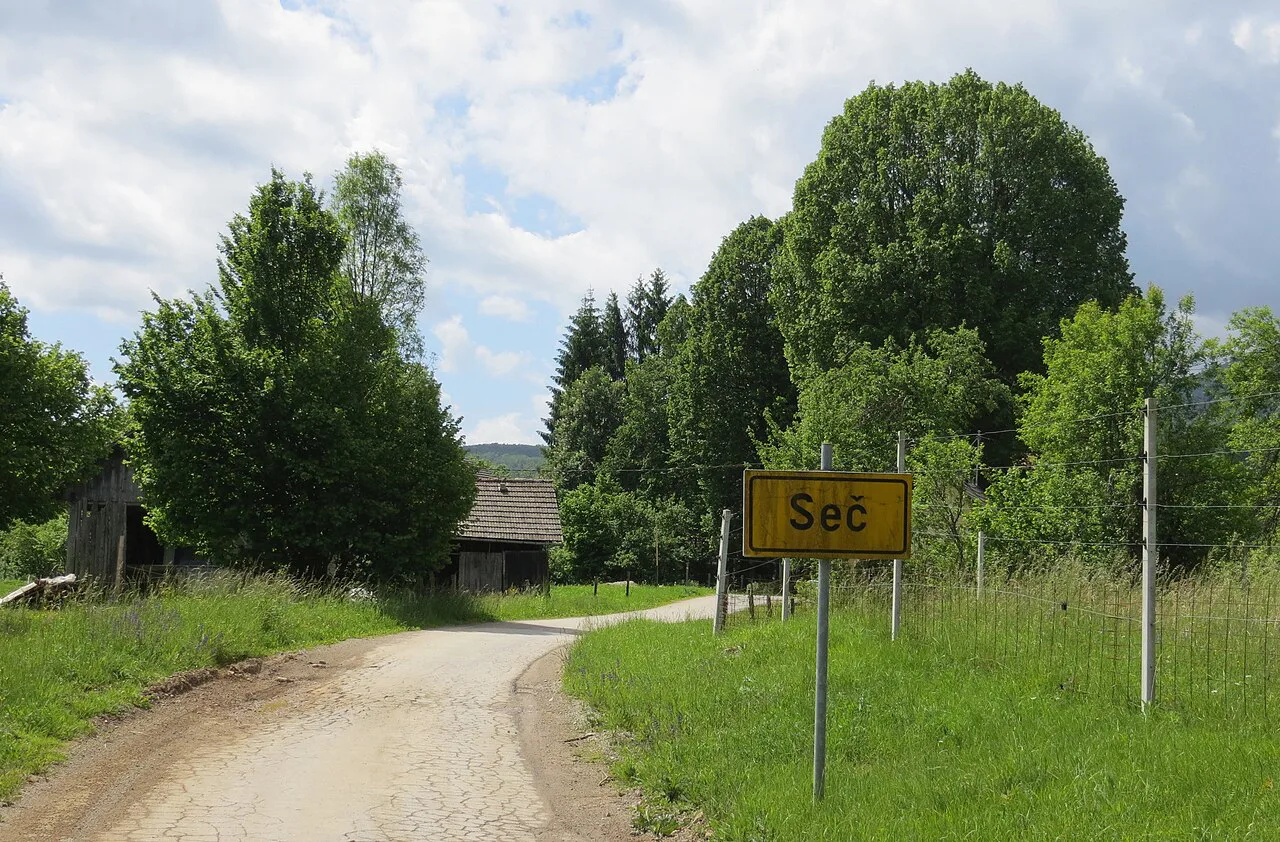 The village of Seč near Kočevje.