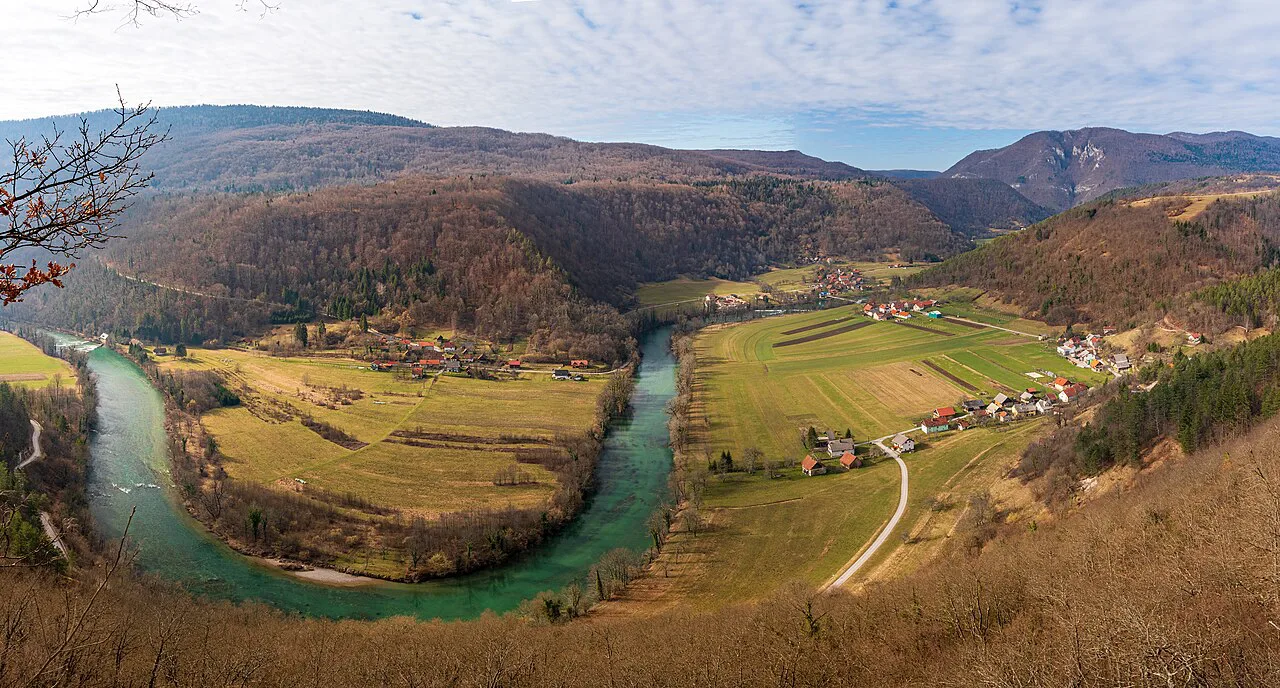 A bend of the Kolpa valley.
