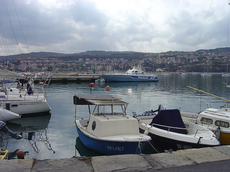 Boats in Koper bay.