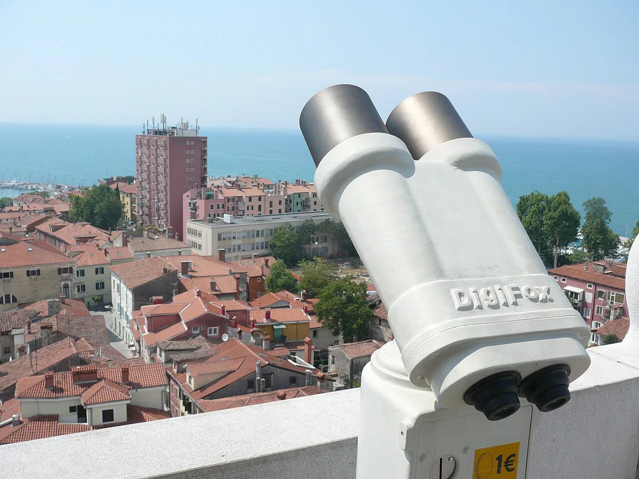 Koper's rooftops from the bell tower.