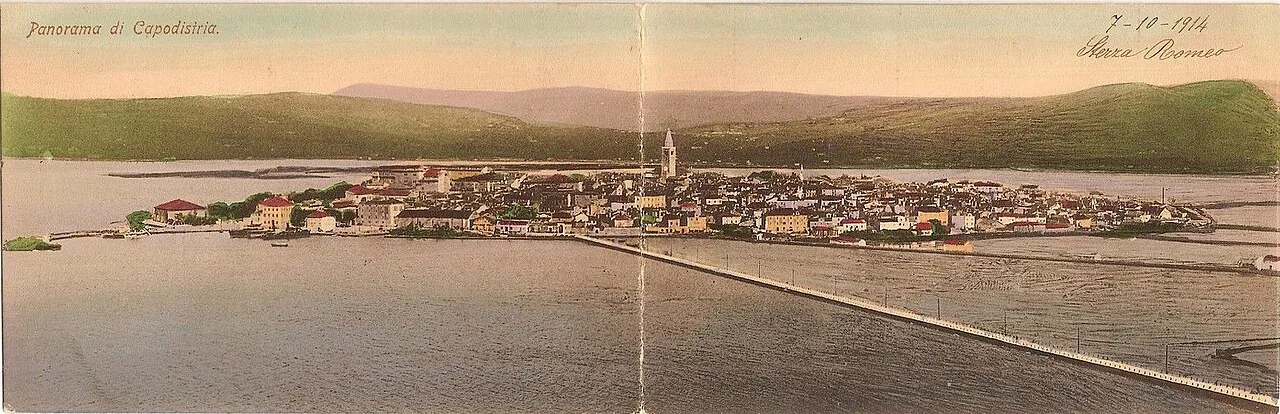 Koper on a 1914 postcard.