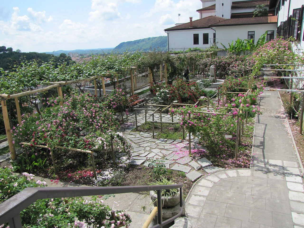 The Franciscan monastery garden at Kostanjevica, also in Nova Gorica.