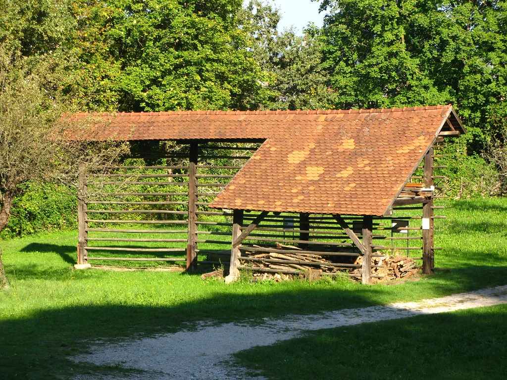 A hayrack at the Loka Museum, which also holds folk collections.