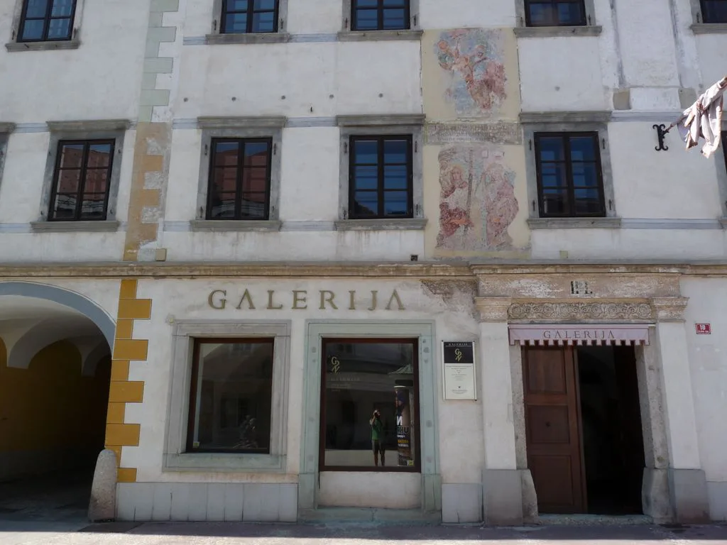 The Prešeren award winners' gallery in Kranj.