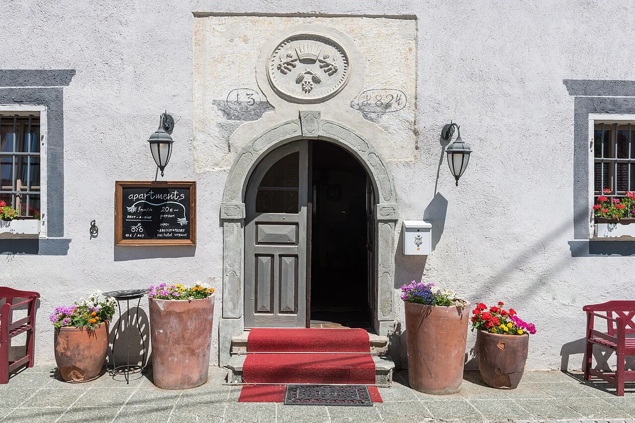A house doorway in Podkoren near Kranjska Gora.