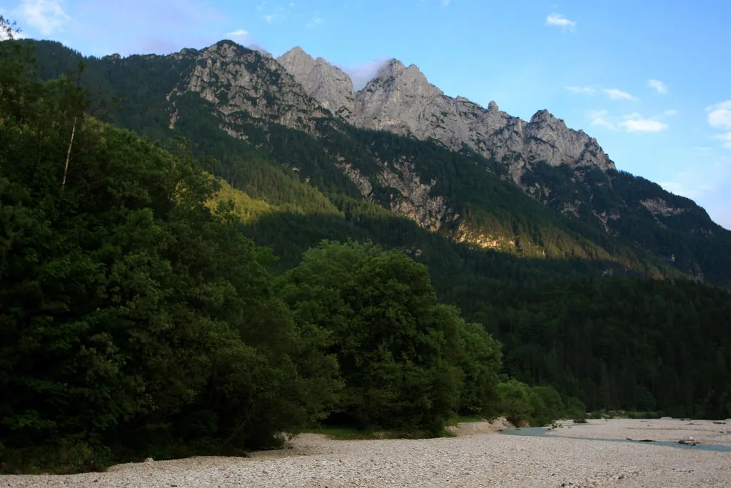 The Julian Alps above Kranjska Gora.