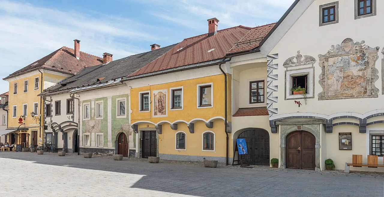 Linhart Square in Radovljica.