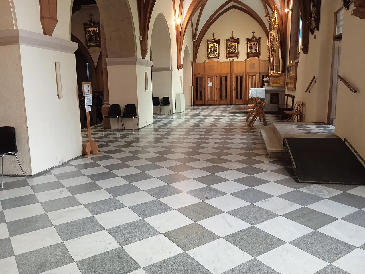 Inside Maribor Cathedral.