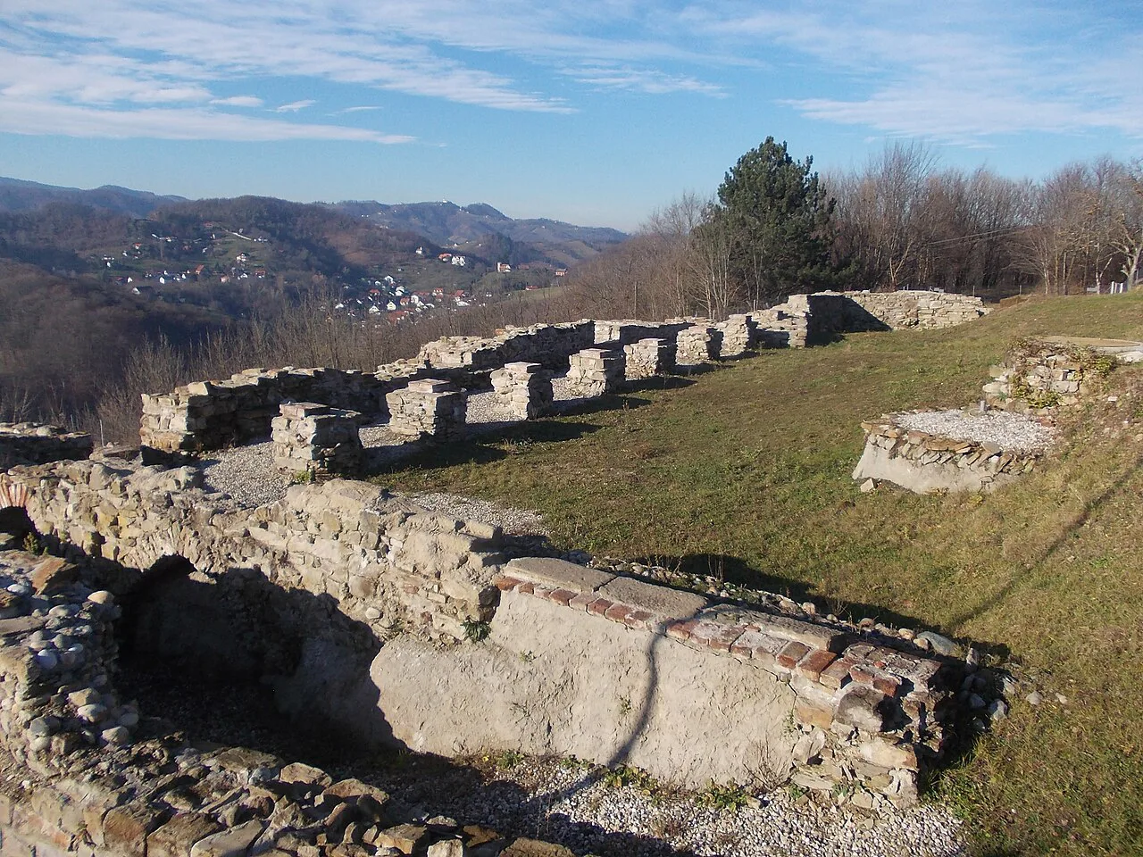 Remains of the old castle on Piramida above Maribor.