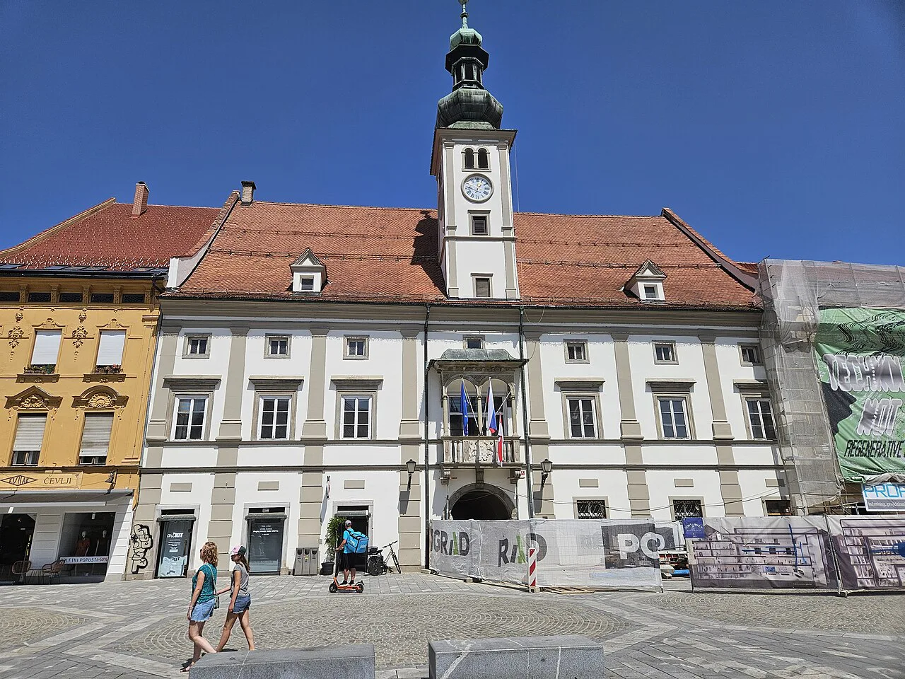 Maribor Town Hall on Glavni trg.