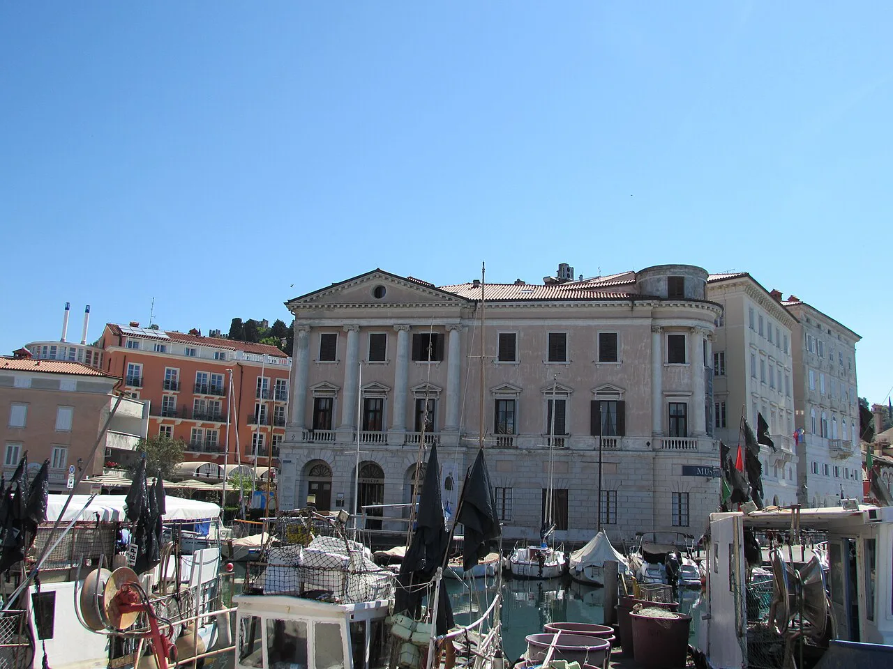 Gabrielli Palace on Piran harbor.
