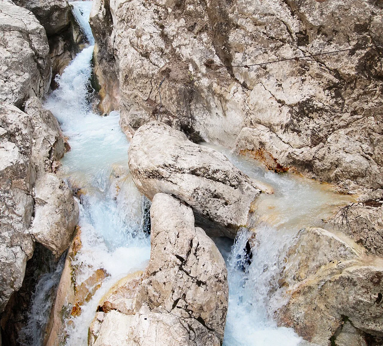 The water in the Martuljek gorge.
