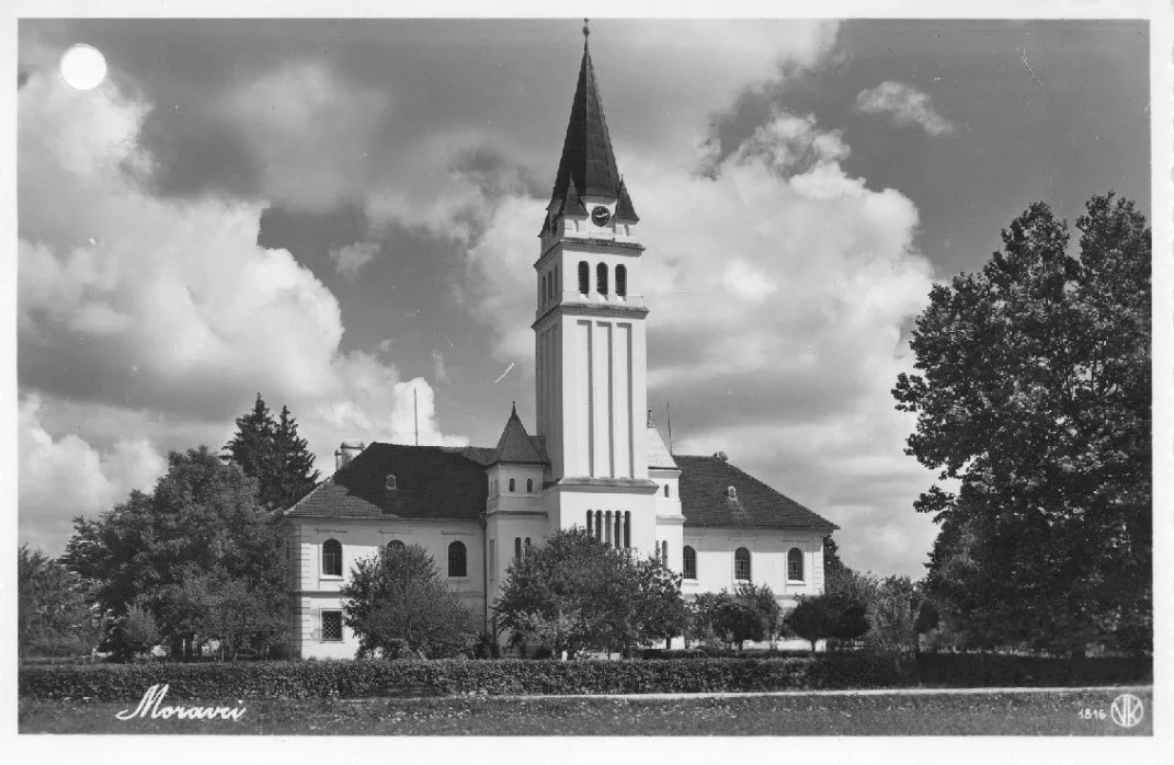 The Evangelical church at Moravci.