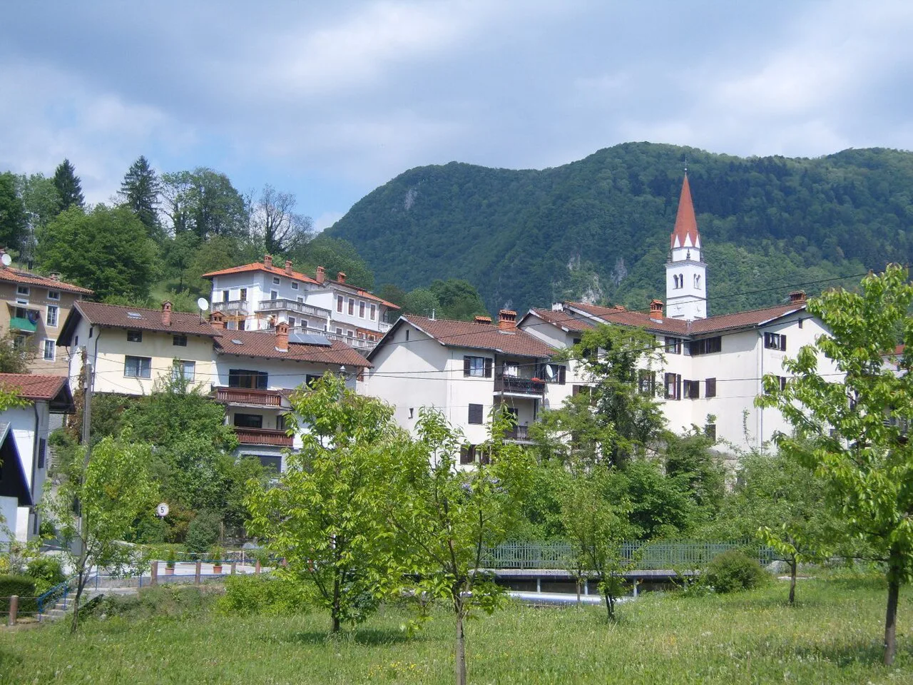 Most na Soči village.