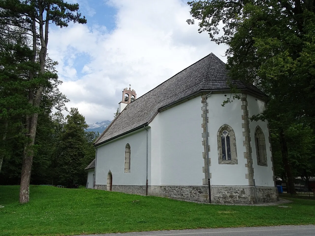 The parish church in Bovec.