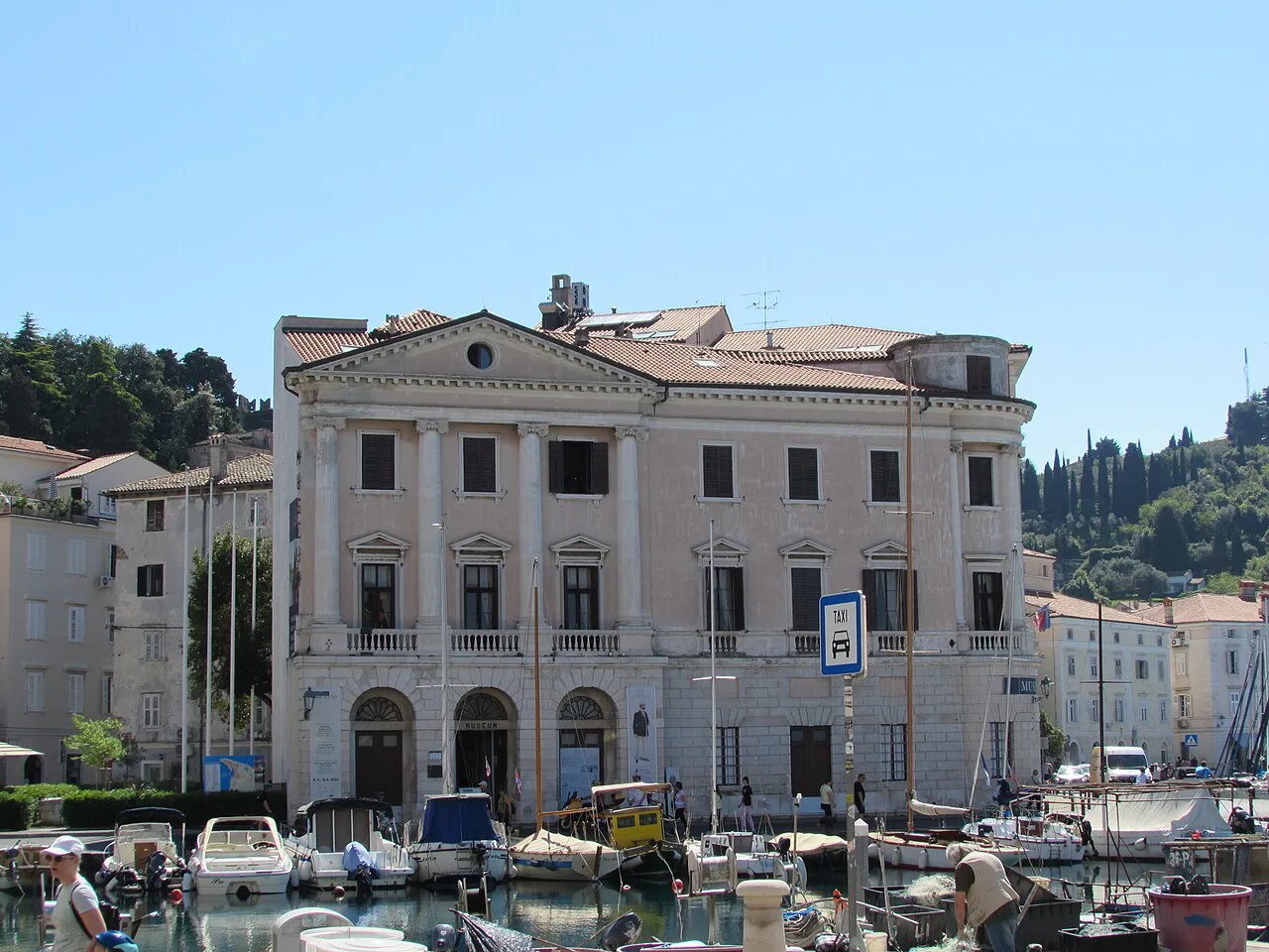Gabrielli Palace on Piran harbor.