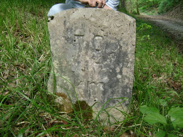 A boundary stone along the Parenzana.