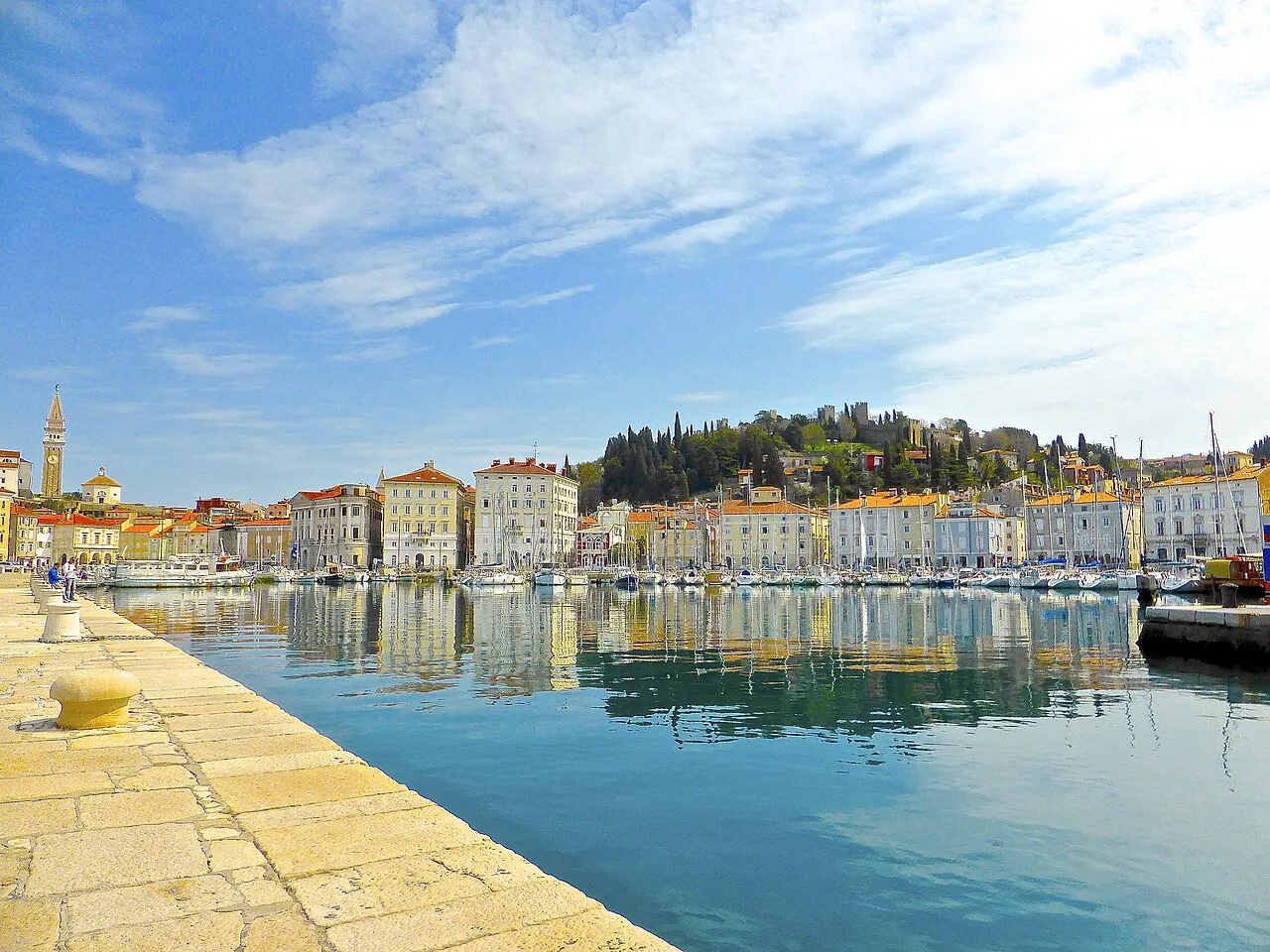 Piran harbor.