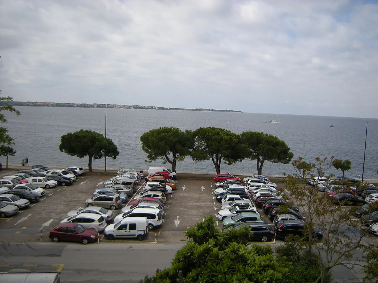 The car park at Fornače in Piran.