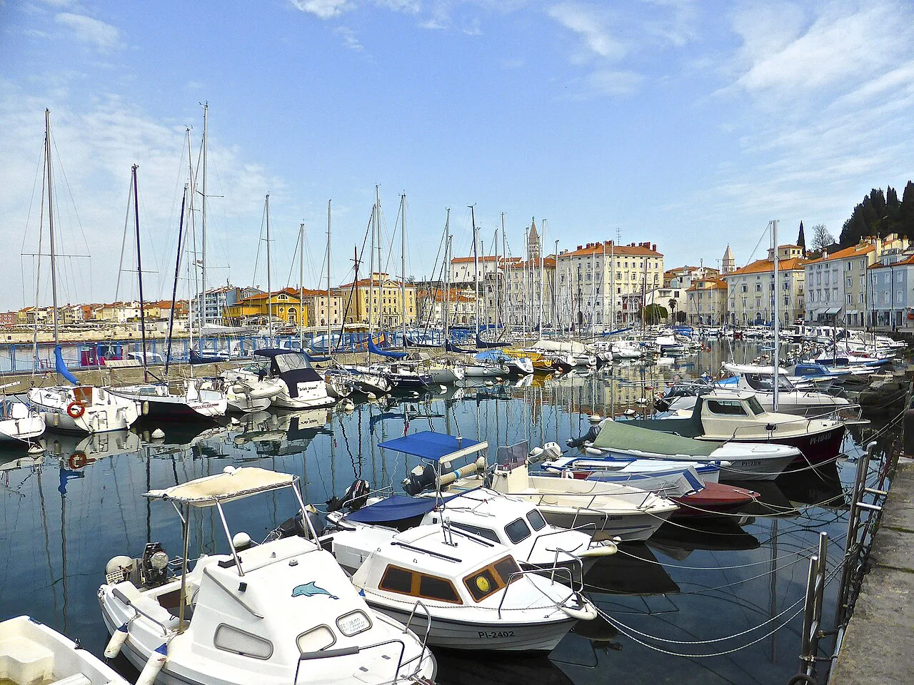 Piran harbor.