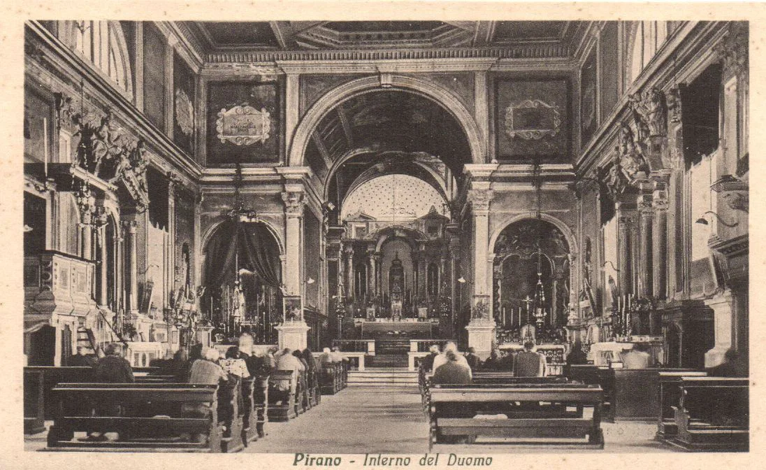 St George's Church in Piran on an old postcard.