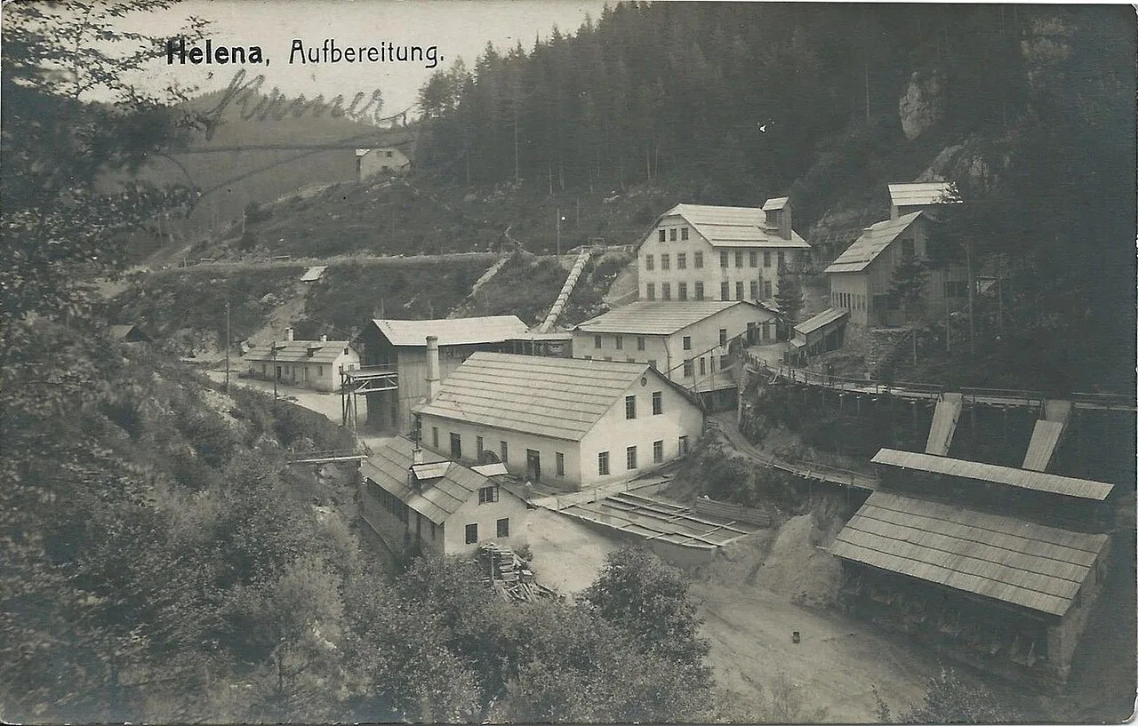 Mežica on an old postcard.