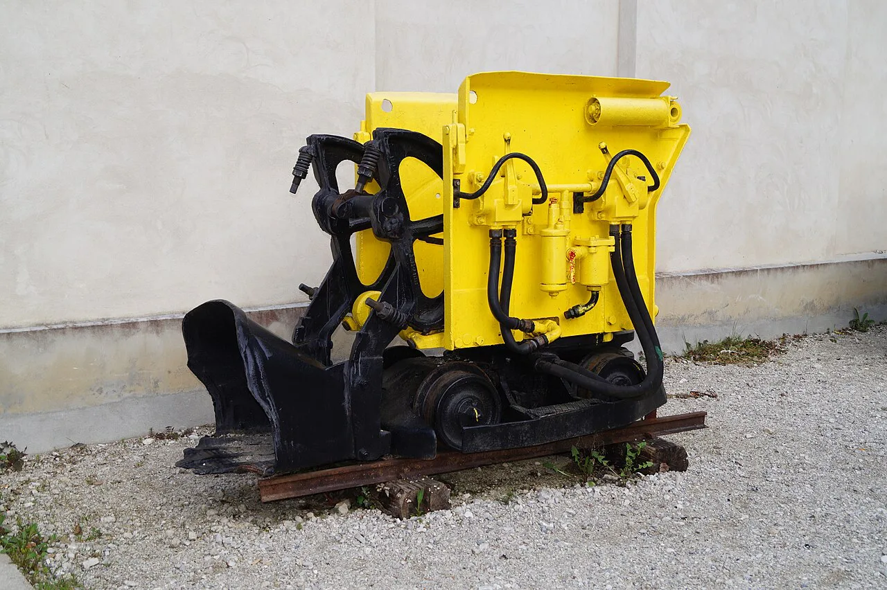Mining machinery at Podzemlje Pece.