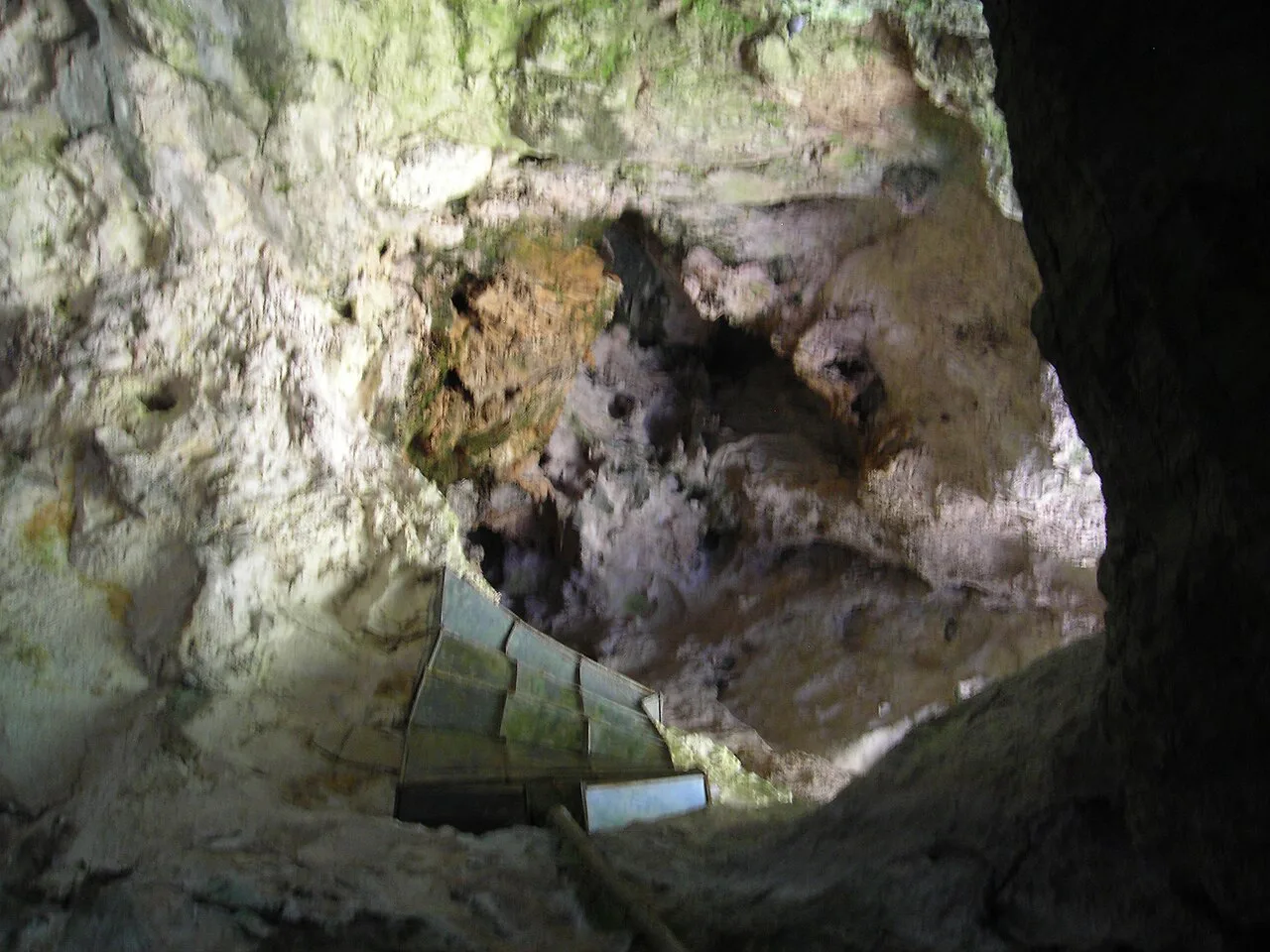 The cave behind Predjama Castle.