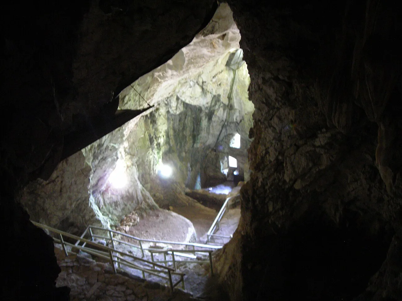 The cave below Predjama Castle.
