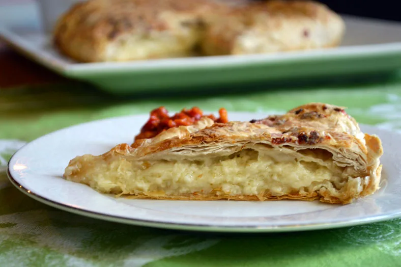 A slice of gibanica.