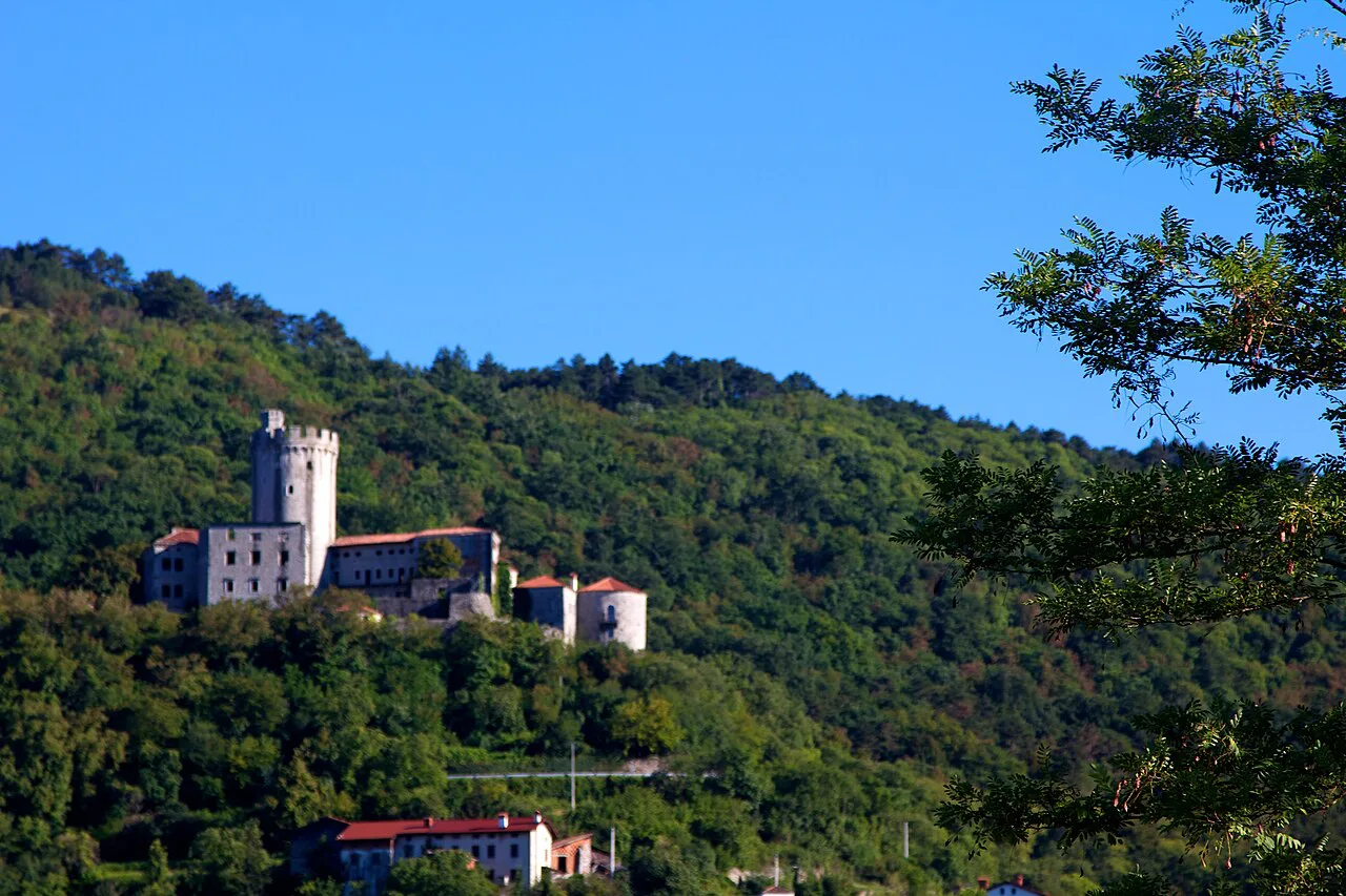 Rihemberk Castle above the Vipava valley.